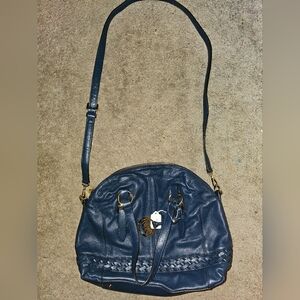 Michael Kors, New NWOT, Dark Blue, Satchel Crossbody bag, 12x14in